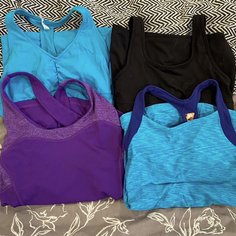 Workout Top Bundle - 4 Small Tanks